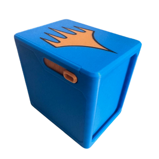 Deck Box для Magic: The Gathering &mdash; 3D-печатный бокс для карт (синий с логотипом) Deck Box фото